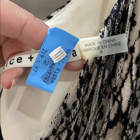 Alice and Olivia Surplice Scalloped Hem Dress - Picture 7 of 9